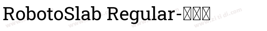 RobotoSlab Regular字体转换